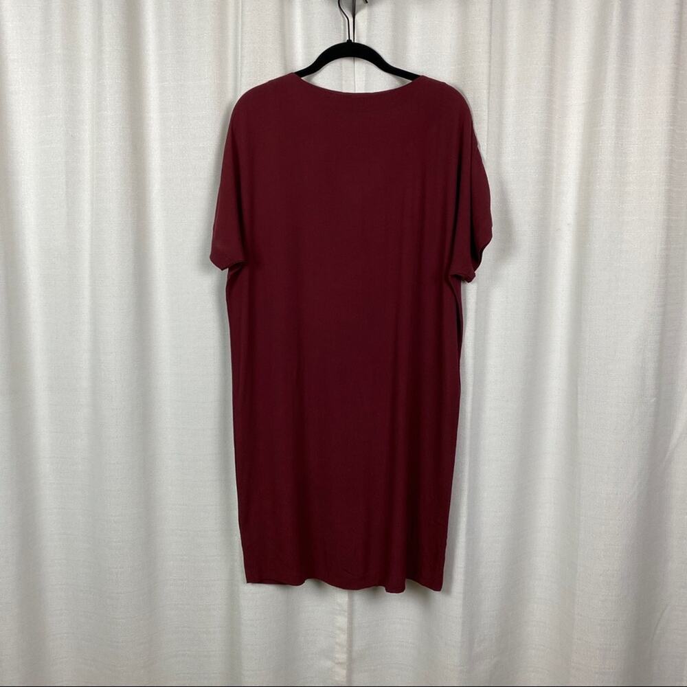 Madewell Burgundy Button Front easy Day Dress Sz.XXS NWT - Picture 9 of 12